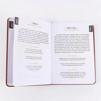 One Minute with God Daily Devotional for Men, 365 days of daily prayer brown book, 2026 Mens Dailys Devotional and Prayer Journal