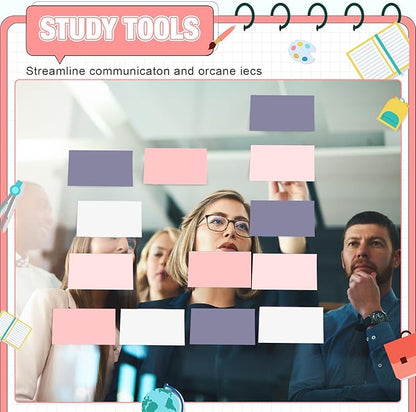 Fainne 8 Pack Sticky Notes Bulk Back to School Supplies Self Stick Note Pads Paper Memo for Office First Day of School Student Teacher Essentials (3 x 5 Inch,Mixed Color)