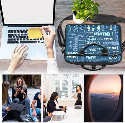 Custom-Laptop-Bag 15 Inch with Name Photo Personalized-Computer-Shoulder-Case Briefcases for Women Men Business