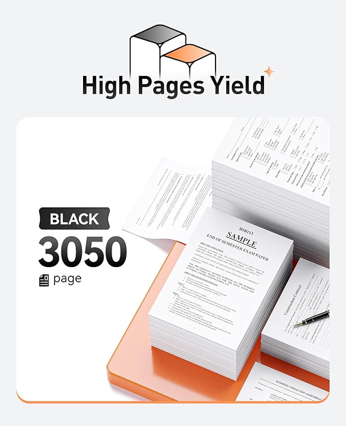 148A W1480A Black Toner Cartridge set 2-Pack High Yield with Chip Replacement for HP 148A W1480A 148X W1480X Cartridges Compatible with HP LaserJet Pro MFP 4101fdw 4101fdn 4001dw 4001dn 4001n Printer