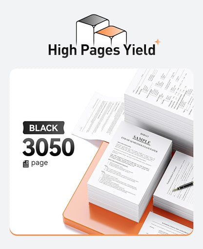 148A W1480A Black Toner Cartridge set 2-Pack High Yield with Chip Replacement for HP 148A W1480A 148X W1480X Cartridges Compatible with HP LaserJet Pro MFP 4101fdw 4101fdn 4001dw 4001dn 4001n Printer
