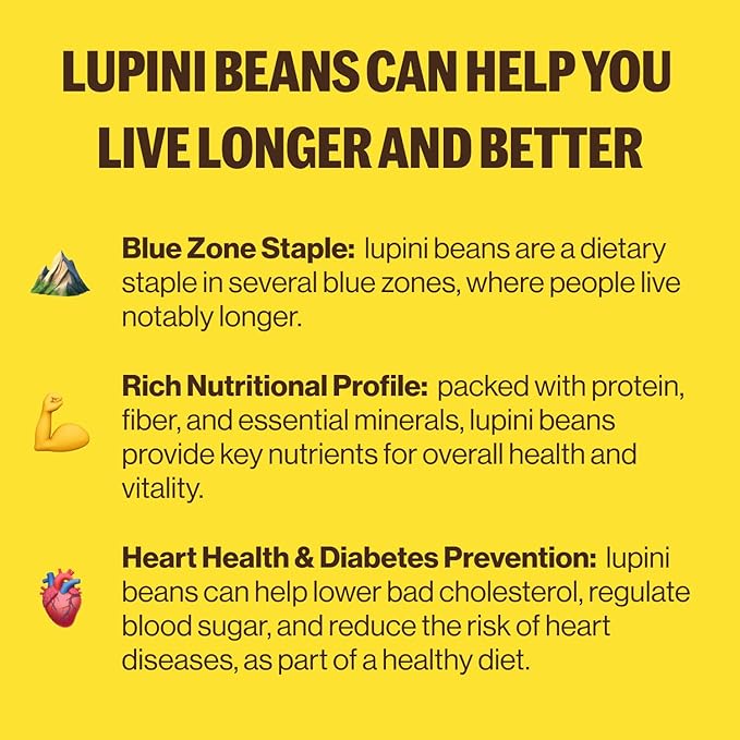 Brami Lupini Beans Snack, Mediterranean Medley | 7g Plant Protein, 0g Net Carbs | Vegan, Vegetarian, Keto, Plant Based, Mediterranean Diet | 1.1 Ounce (Pack of 8)