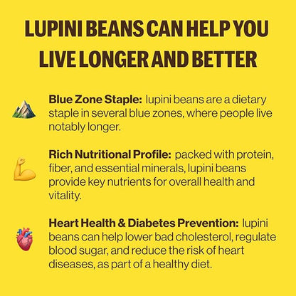 Brami Lupini Beans Snack, Mediterranean Medley | 7g Plant Protein, 0g Net Carbs | Vegan, Vegetarian, Keto, Plant Based, Mediterranean Diet | 1.1 Ounce (Pack of 8)