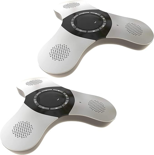 Skywin Bluetooth Conference Speaker with Microphone, 2 Pack Portable Wireless Speaker for Office Desk, Computer, and Laptop, Bluetooth Microphone for Conference Room, and PC, Smart Speakerphone