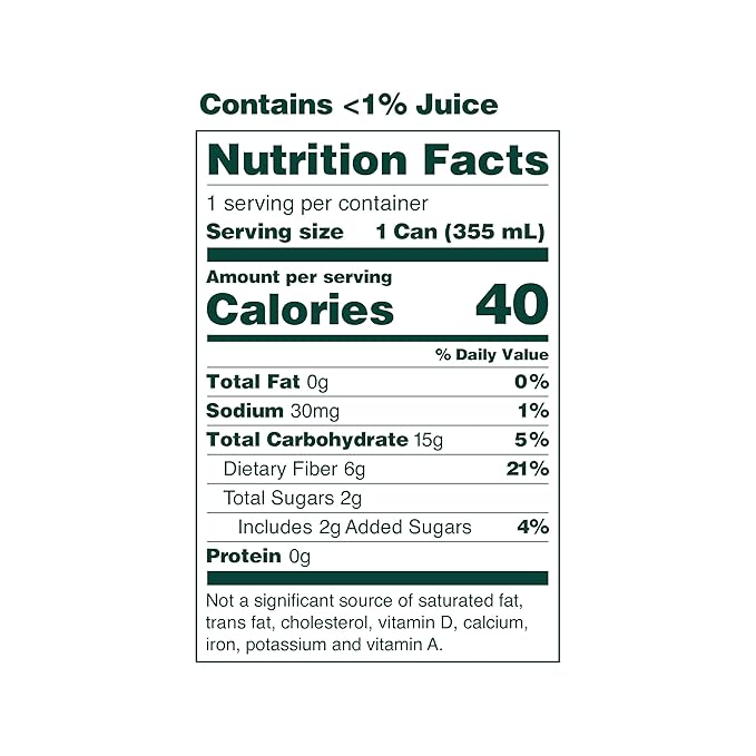 OLIPOP Prebiotic Soda Pop, Cream Soda, Pantry Pack Packed with Prebiotics, Fiber, and Botanicals, Gluten Free, Vegan, GMO Free, 12oz Skinny (12-Cans)