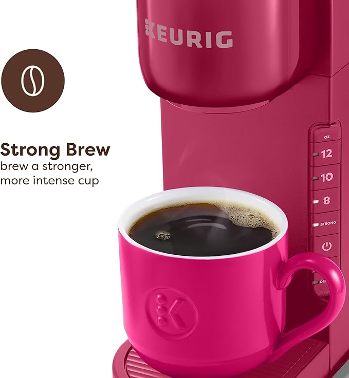 Keurig K-Express Single Serve K-Cup Pod Coffee Maker, 3 Brew Sizes, Strong Button Feature, 42oz Removable Reservoir, Holiday Berry