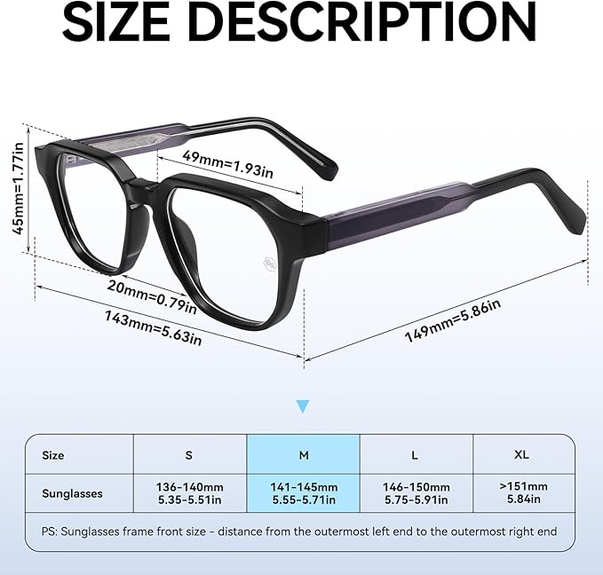 Dollger Blue Light Glasses for Women Men Computer Glasses Square Blue Light Blocking Glasses