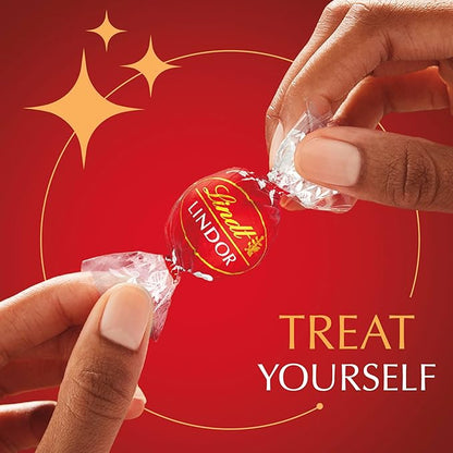 Lindt LINDOR Milk Chocolate Truffles, Milk Chocolate Candy with Smooth, Melting Truffle Center, Great for Gift Giving, 5.1 oz. Bag (6 Pack)
