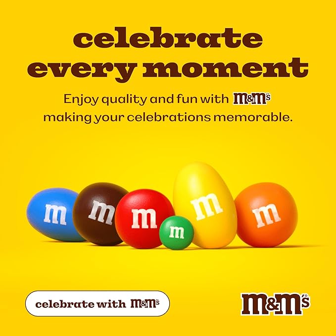 M&M’S WORLD Blue Candy Bulk - Milk Chocolate Candy, 5 lbs Resealable Pack for Graduation, Wedding, 4th of July, Birthdays, Party Favors, Boy Baby Showers, Gender Reveal Ideas, Easter and more
