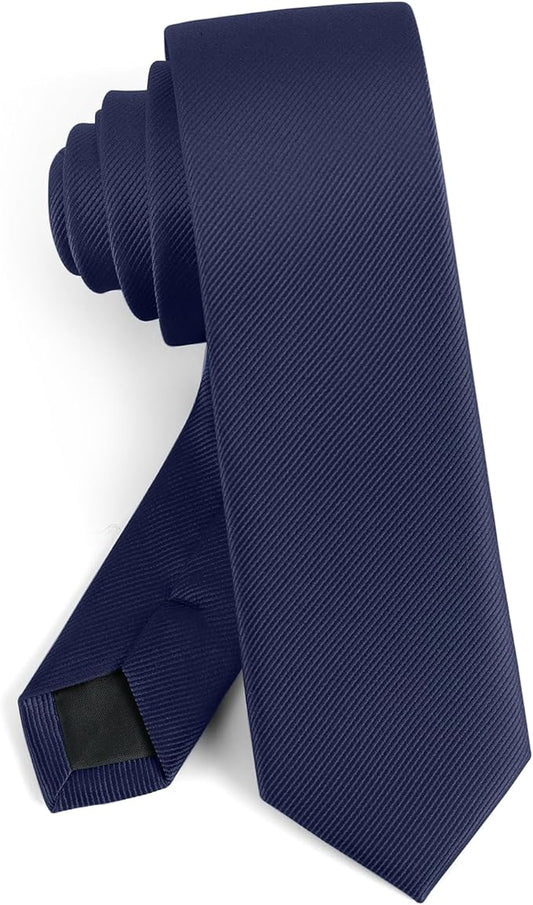 Boys Tie Solid Color Necktie for Age 12-14-16 Years Teen Wedding School Graduation with Gift Box