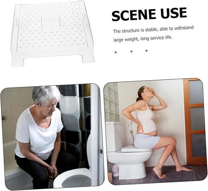 Ergonomic Plastic Foot Stool with Textured Surface for Under Desk Use Comfortable Foot Rest for Bathroom and Home to Sitting Posture Reduce Fatigue