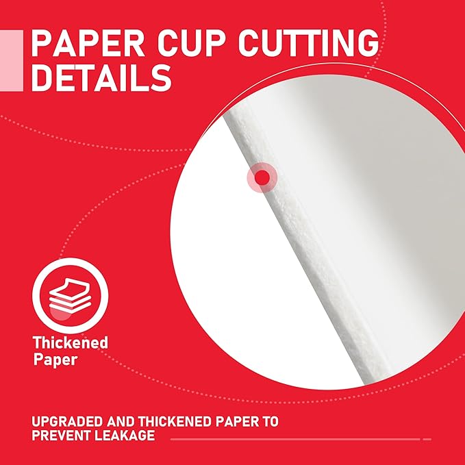 16 oz 500 Pack Coffee Cups with Lids and Sleeves, Hot Paper Coffee Cups with Lids, Disposable To Go Cups with Lid for Coffee, Tea, Hot Chocolate, Ideal for Cafes, Offices and Travel