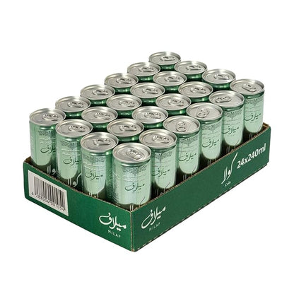 Milaf Date Cola - 8.1 fl oz | Sweet Carbonated Soda Soft Drink Made with Date Extract | Refreshing Non-Alcoholic Beverage | Ideal for Those Following Alcohol-Free Lifestyle | Innovative World First (Pack of 24)