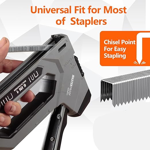 Heavy Duty T50 Staple 9/16" Length, 3/8" Crown 5000-Count, 20 Gauge Galvanized, for Pneumatic, Electric, Manual T50 Stapler Gun