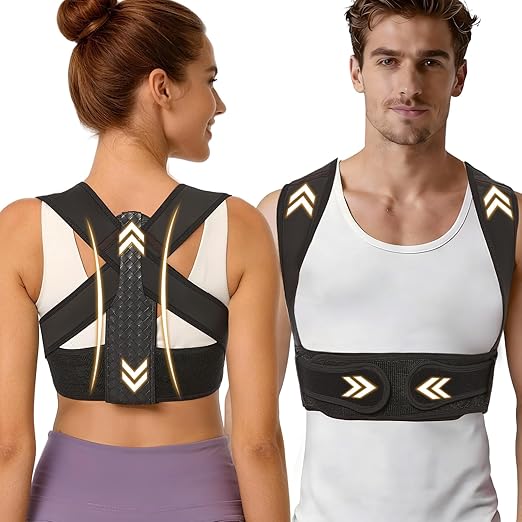 WNIEYO Posture Corrector for Women and Men Back Brace for Women Back Straightener for Effective Lower Back Pain Relief, Scoliosis, and Better Posture Support(S/M)