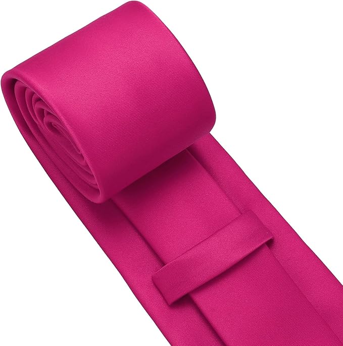 PenSee Men's Tie Set Solid Pure Color 3.15" (8CM) Classic Formal Plain Necktie and Pocket Square Set For Men