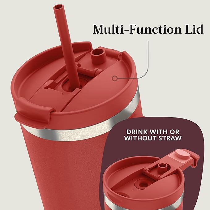 Contigo Streeterville 40oz Tumbler, Stainless Steel Vacuum Insulated, Leak-Proof, Cold for 29 Hours, Goji Berry