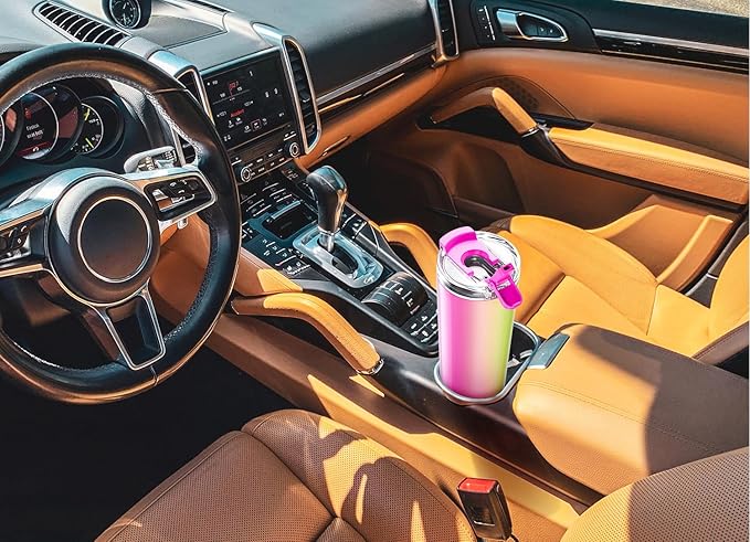 Meoky 24 oz Travel Coffee Mug with Leak-proof Lid, Stainless Steel Insulated Coffee Tumbler, Keeps Hot for 8 Hours or Cold for 24 Hours, Fits in Car Cup Holder (Crimson Plaid)
