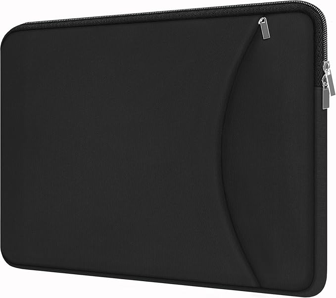Laptop Case 13-13.3 inch, Durable Traveling Shockproof Protective Laptop Case Computer Cover with Pocket, Briefcase Carrying Bag Compatible for MacBook Air Pro, Dell, HP, Asus, Lenovo, Black