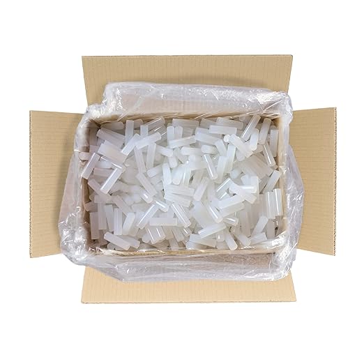 ASA 5/8" x 2" Long. Clear Hot Melt Glue Sticks. All Purpose. High Temp, Good for Toy, Ornament, Plastic, Wood, Fabric, Ceramic, Craft, Carton, and Fabric, 25 lbs (Approx. 1416 Sticks)