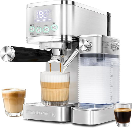 Espresso Machine 20 Bar Cappuccino Latte Machine with Automatic Milk Frother