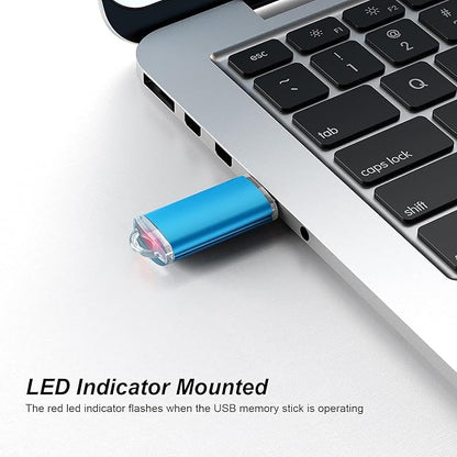 4GB USB Flash Drive 10 Pack Easy-Storage Memory Stick K&ZZ Thumb Drives Gig Stick USB2.0 Pen Drive for Fold Digital Data Storage, Zip Drive, Jump Drive, Flash Stick, Mixed Color