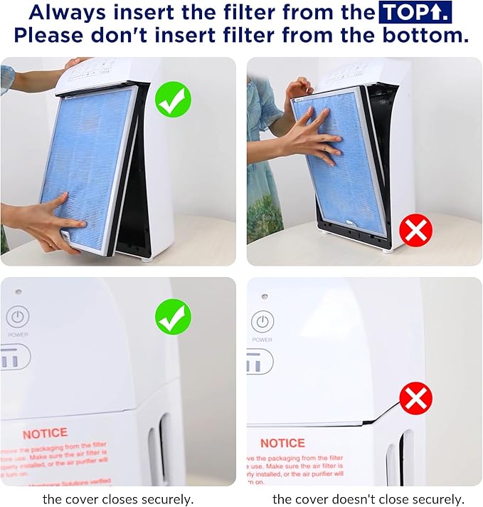 Membrane Solutions MSA3 Air Purifier for Home, Room Up to 1590 sq ft. H13 True HEPA Filter Air Purifier for Bedroom 22db, 100% Ozone Free Air Cleaner for Smoke, Pet Odor Remove 99.97% Allergens, Dust