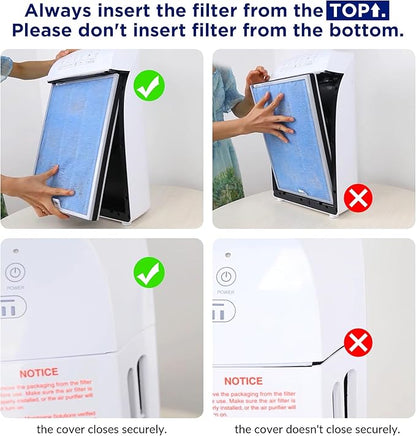 Membrane Solutions MSA3 Air Purifier for Home, Room Up to 1590 sq ft. H13 True HEPA Filter Air Purifier for Bedroom 22db, 100% Ozone Free Air Cleaner for Smoke, Pet Odor Remove 99.97% Allergens, Dust