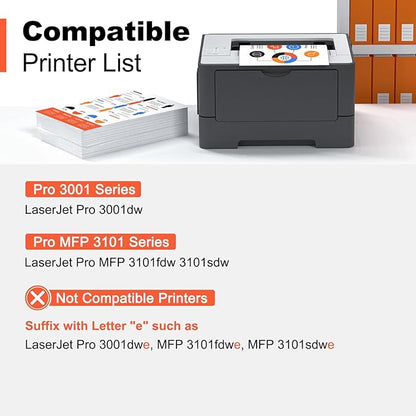 v4ink 138X 138A Toner Cartridge (with CHIP) Replacement for HP 138X 138A W1380A W1380X Black High-Yield Toner Cartridge Work with Laserjet Pro 3001dw MFP 3101fdw 3101sdw Printer, 2 Pack