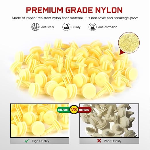 Nilight 50Pcs Front Door Trim Panel Retainers Clips Compatible with Buick Regal 1990-1996 Oldsmobile Cutlass 1992-1997,Pontiac Grand Prix 1992-1998 OEM:#GM 10153057