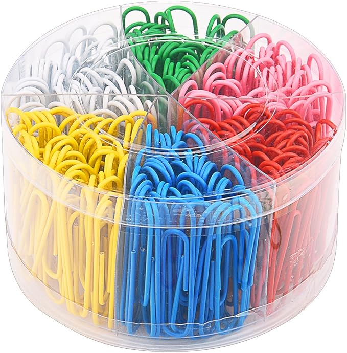 300 Pieces Large Colorful Paper Clips, 2 Inch