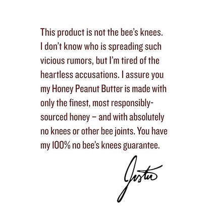 Justin's Honey Peanut Butter Squeeze Packs, Gluten-free, Non-GMO, Responsibly Sourced, Pack of 10 (1.15oz each)