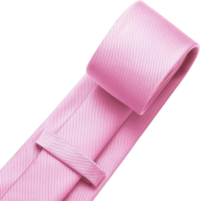 DecTwig Men's Ties Solid Color Formal Neckties 3.15" (8CM) Black Ties For Men
