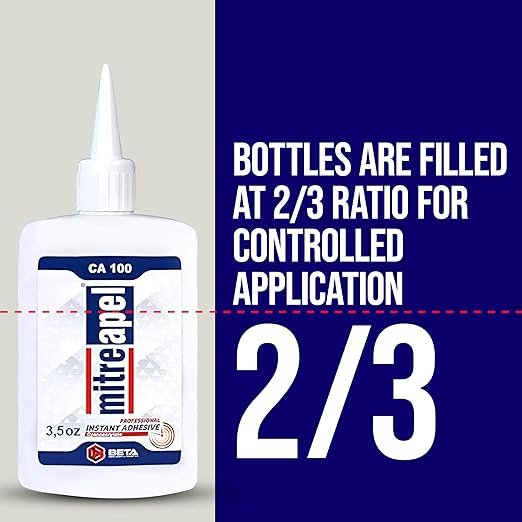 MITREAPEL Super CA Glue (22 x 3.5 oz) with Spray Adhesive Activator (22x13.5 fl oz) Cyanoacrylate CA Glue with Accelerator for Wood, Plastic, Metal, Leather, Ceramic, Crafting&Building (22 Pk)