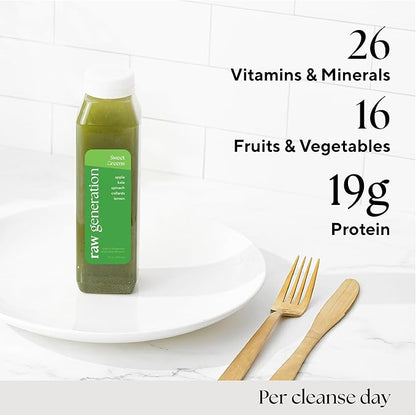 Raw Generation Skinny Cleanse – 7-Day Juice Cleanse for Weight Loss, Detox, Reduced Bloating & Increased Energy – 42 Cold-Pressed Juices to Crush Cravings & Reset Your Diet