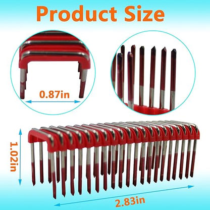 1" Insulated Cable Staples MNM1-600 fit Milwauke Cable Stapler Gun M12 2448-20 for to Wood Surfaces - Fit Milwauke Staples 600 per Box (Cable Staples-600)