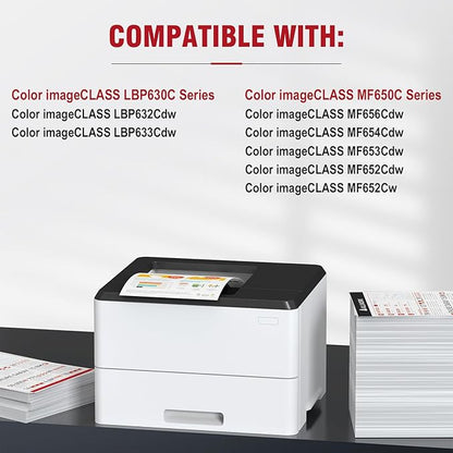 067H High Yield Toner Cartridge Compatible Replacement for Canon 067H 067 High Capacity Works for Canon Color imageCLASS MF650C LBP630C Series MF656Cdw MF653Cdw MF654Cdw LBP632Cdw Printer 4-Pack