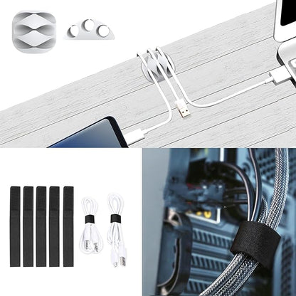 Updated White Cable Raceway Kit, 155（10x15.5） inch Open Slot Wire Covers for Cords, Cable Management System to Hide Under Desk/TV/Computer/Net/Power Cords(Pack 10)