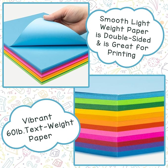 Hygloss 90 Sheets Valentine’s Day Colored Paper - 11x17-Inch Red and Pink Letter Size Color Copy Paper - 24 lb/ 89 GSM, Acid-Free, Fade-Resistant