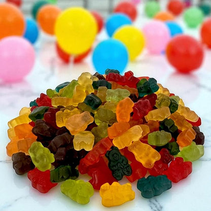 Irresistibly Delicious 12 Flavor Gummy Bears -1.5 lbs Lusciously Flavorful Soft & Chewy Candy Snack, Fruity Flavor Assortment-Great for Kids and Adults of All Ages(24 oz)