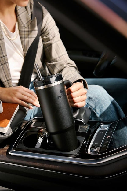 STANLEY Quencher H2.0 Tumbler with Handle and Straw 20 oz | Flowstate 3-Position Lid | Cup Holder Compatible for Travel | Insulated Stainless Steel Cup | BPA-Free | Soft Orchid