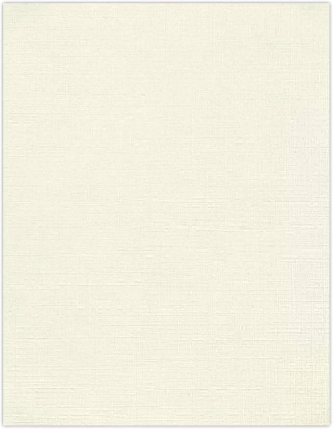 LUXPaper 8.5" x 11" Paper | Letter Size | Natural Linen | 80lb. Text | 500 Qty