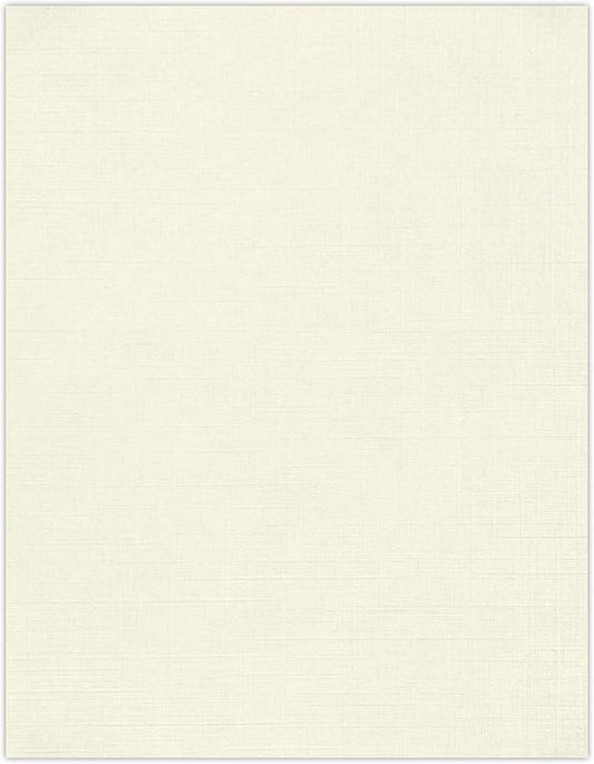 LUXPaper 8.5" x 11" Paper | Letter Size | Natural Linen | 80lb. Text | 1,000 Qty