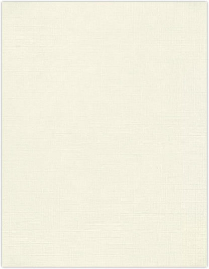 LUXPaper 8.5" x 11" Paper | Letter Size | Natural Linen | 32lb Paper Weight (80lb. Text) | 50 Qty