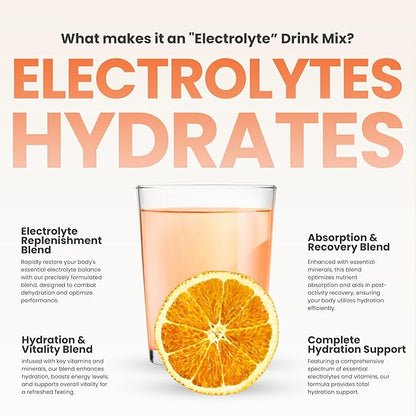 310 Nutrition Sugar Free Electrolytes Powder - Instant Hydration Packets Chris Eubank Jr. Edition - Caffeine-Free Rehydration Drink Mix w/Vitamin, Low Calorie & Keto Friendly - Tangerine 30 Singles