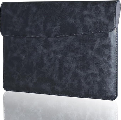 Leather Laptop Sleeve Compatible with MacBook Pro 14 Inch M4 M3 M2 M1 Pro/Max Case,Slim and Durable Waterproof Protective Cover for 13-14 Inch Notebook Computer Cover,Black
