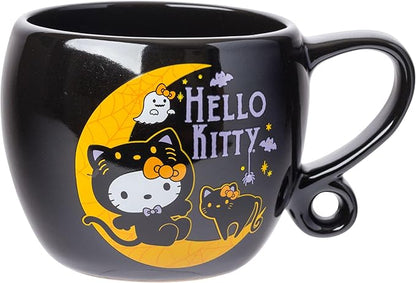 Silver Buffalo Sanrio Hello Kitty Halloween Loop Handle Ceramic Mug, 15.9 ounces