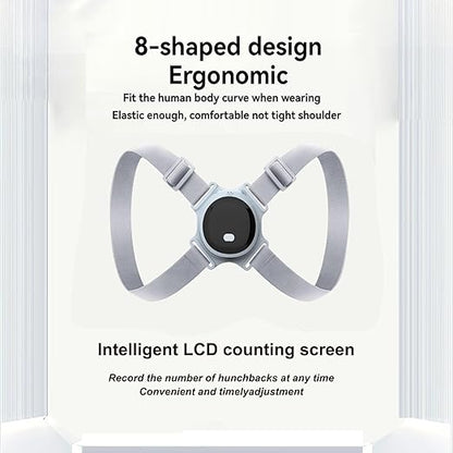 Smart Posture Corrector - Adjustable Upper Back Brace with Vibration Intelligent Posture Reminder, Posture Trainer for Kids, Help to Keep Right Posture (W3000)