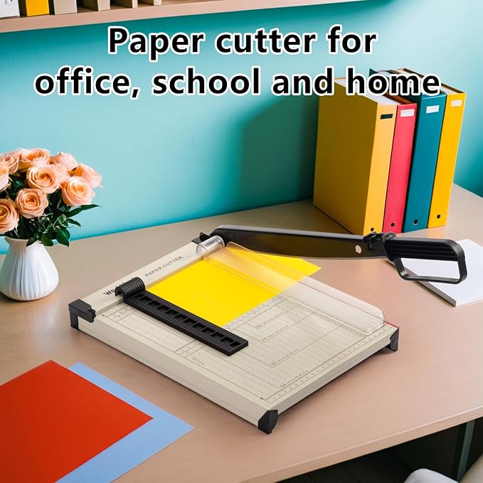 WORKLION Guillotine Paper Cutter A4 – Heavy Duty Paper Trimmer with Safety Guard,15 Sheets Capacity, Precision Guillotine Cutter for Cutting Paper, Card,Photos,Vinyl and More with Ease.