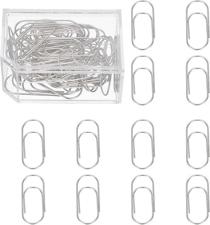 PATIKIL 50 Pcs Paper Clip, 2inch Non-Skid Metal Paper Clamp Clips Large for Office Supplies Craft Scrapbook Document Note Sorting, Electroplating, Silver